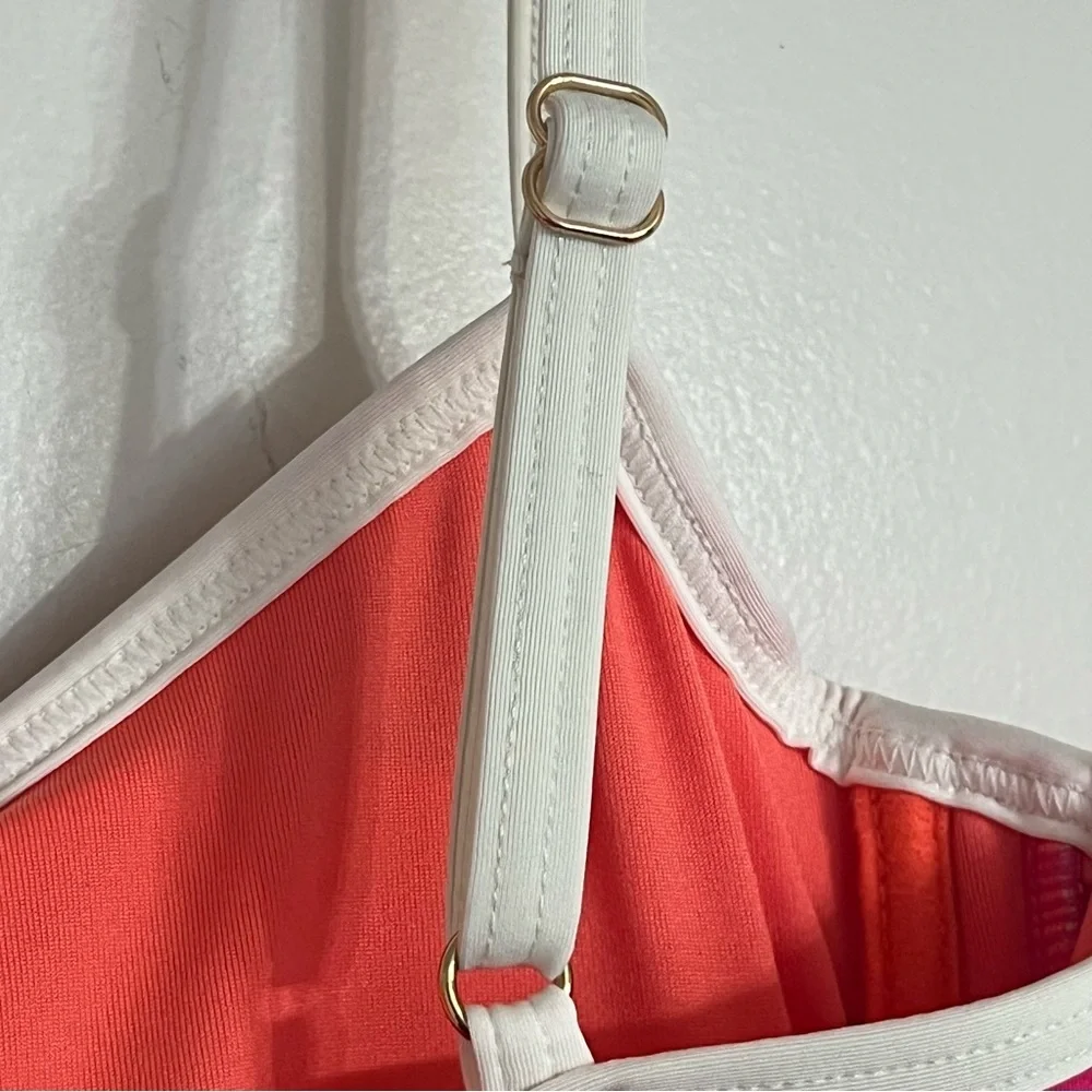 Women's‎ Coco Rave Pink Polka Dot Bikini Set Size Medium/Large Top Large Bottoms